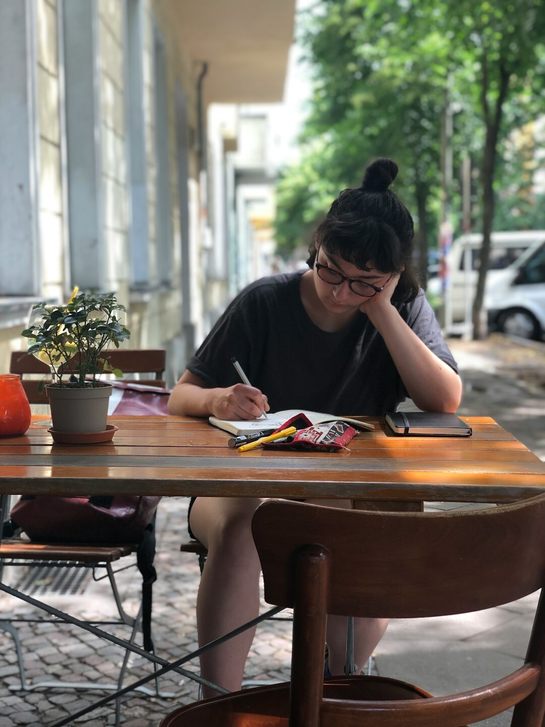 editor reviewing manuscript