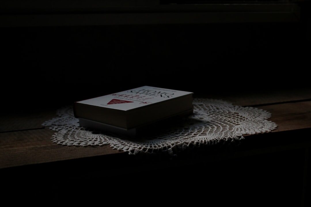 open mystery book on table